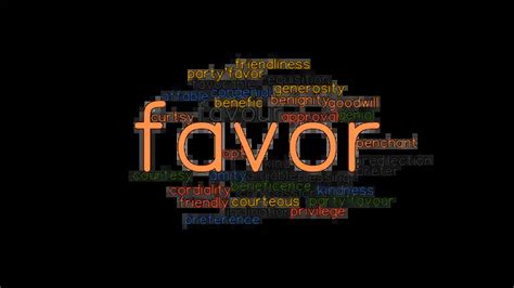 favor synonym|Favor .